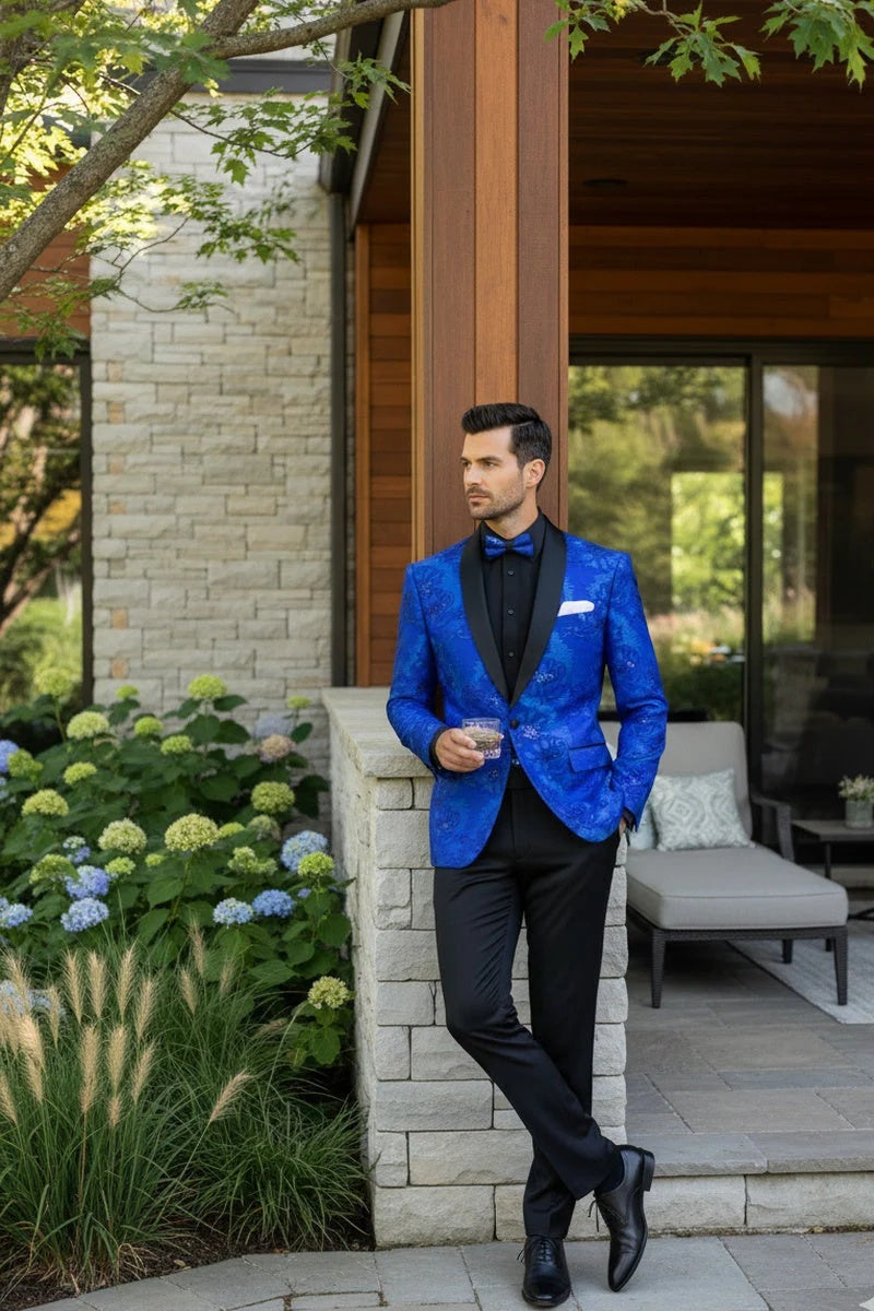 Mens Royal Blue Tuxedo Jacket