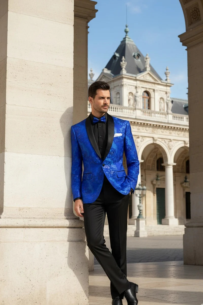 Mens Royal Blue Tuxedo Jacket