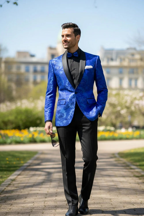 Mens Royal Blue Tuxedo Jacket