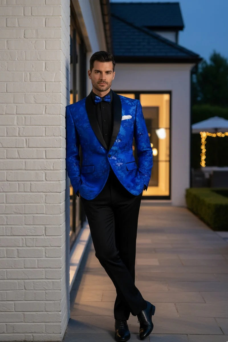 Mens Royal Blue Tuxedo Jacket