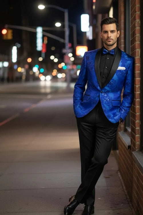 Mens Royal Blue Tuxedo Jacket
