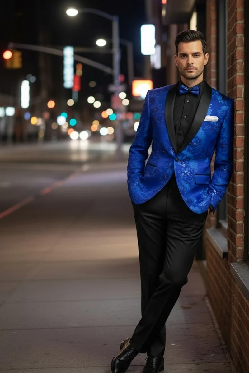 Mens Royal Blue Tuxedo Jacket