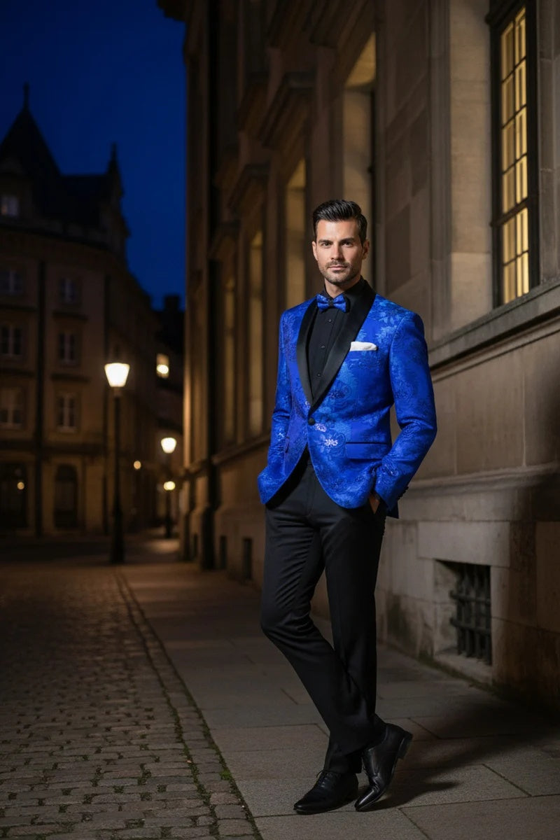 Mens Royal Blue Tuxedo Jacket