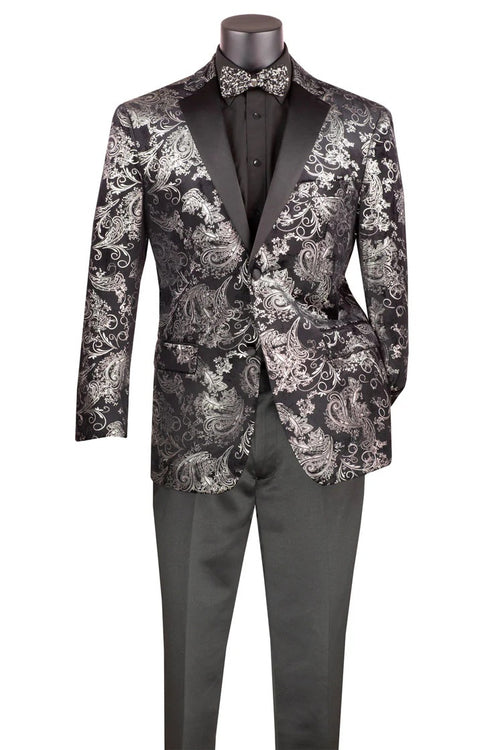 Mens Silver Tuxedo Jacket