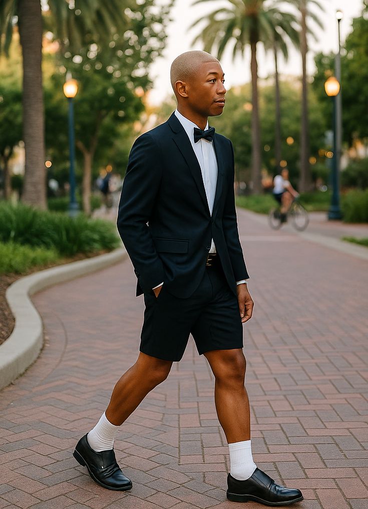 Mens Tuxedo Short