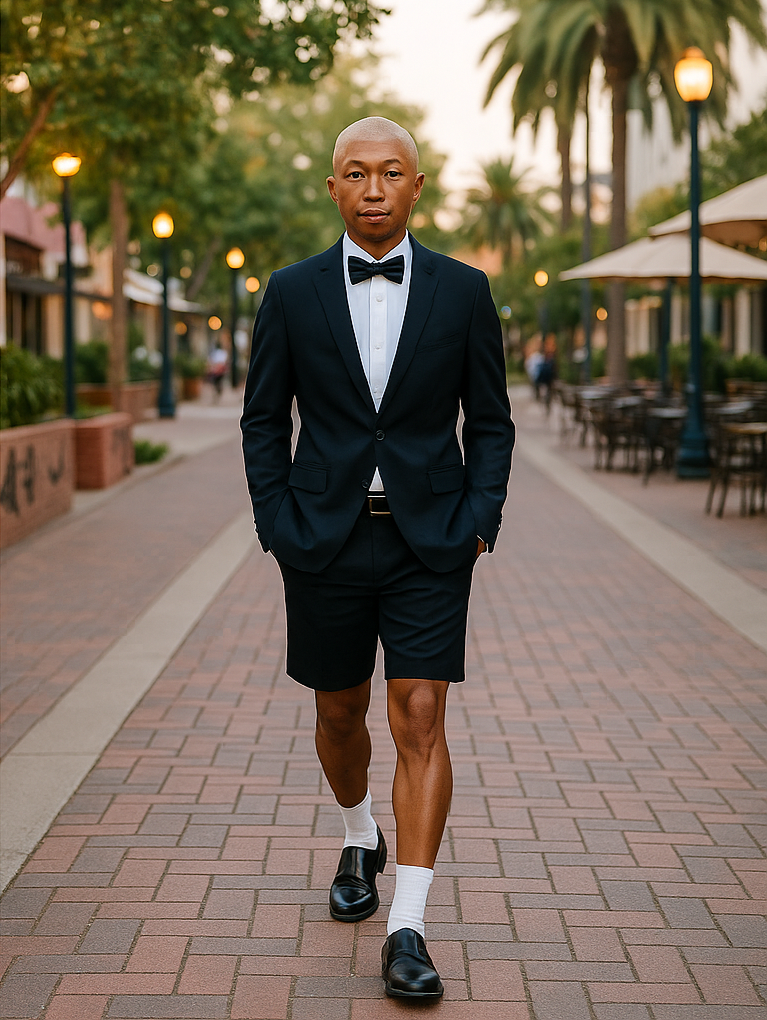 Mens Tuxedo Short