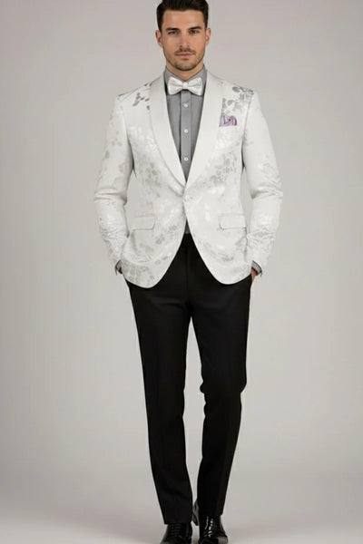 Mens White Tuxedo Jacket