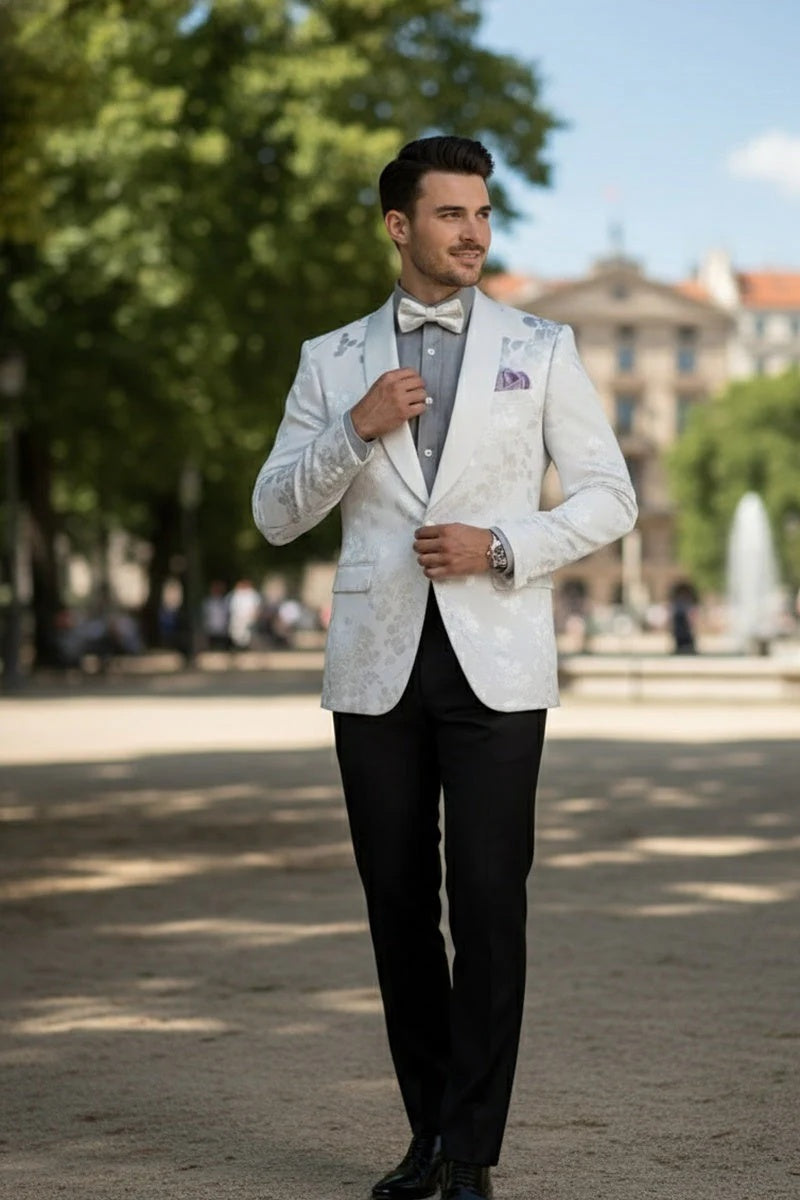 Mens White Tuxedo Jacket