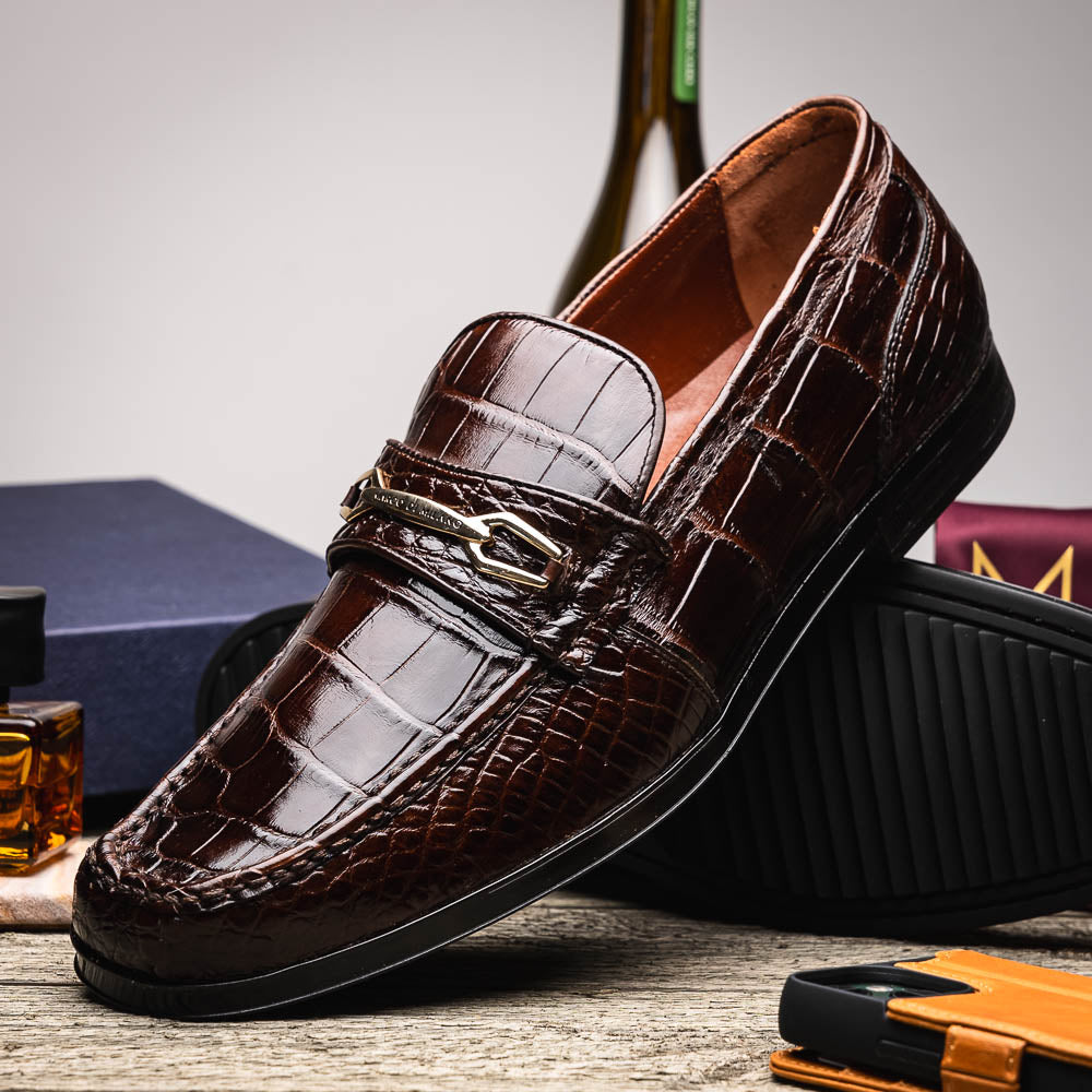 Marco_Di_Milano Milan Brown Leather Oxford