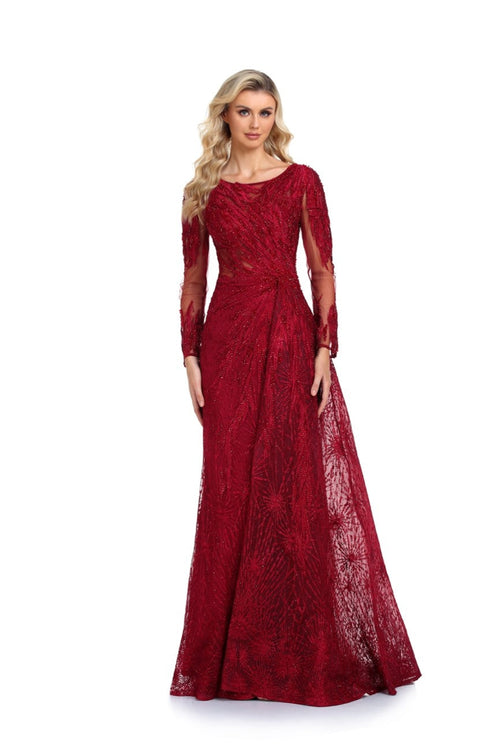 High Couture NR6302 Long Beaded Formal Evening Overskirt Dress