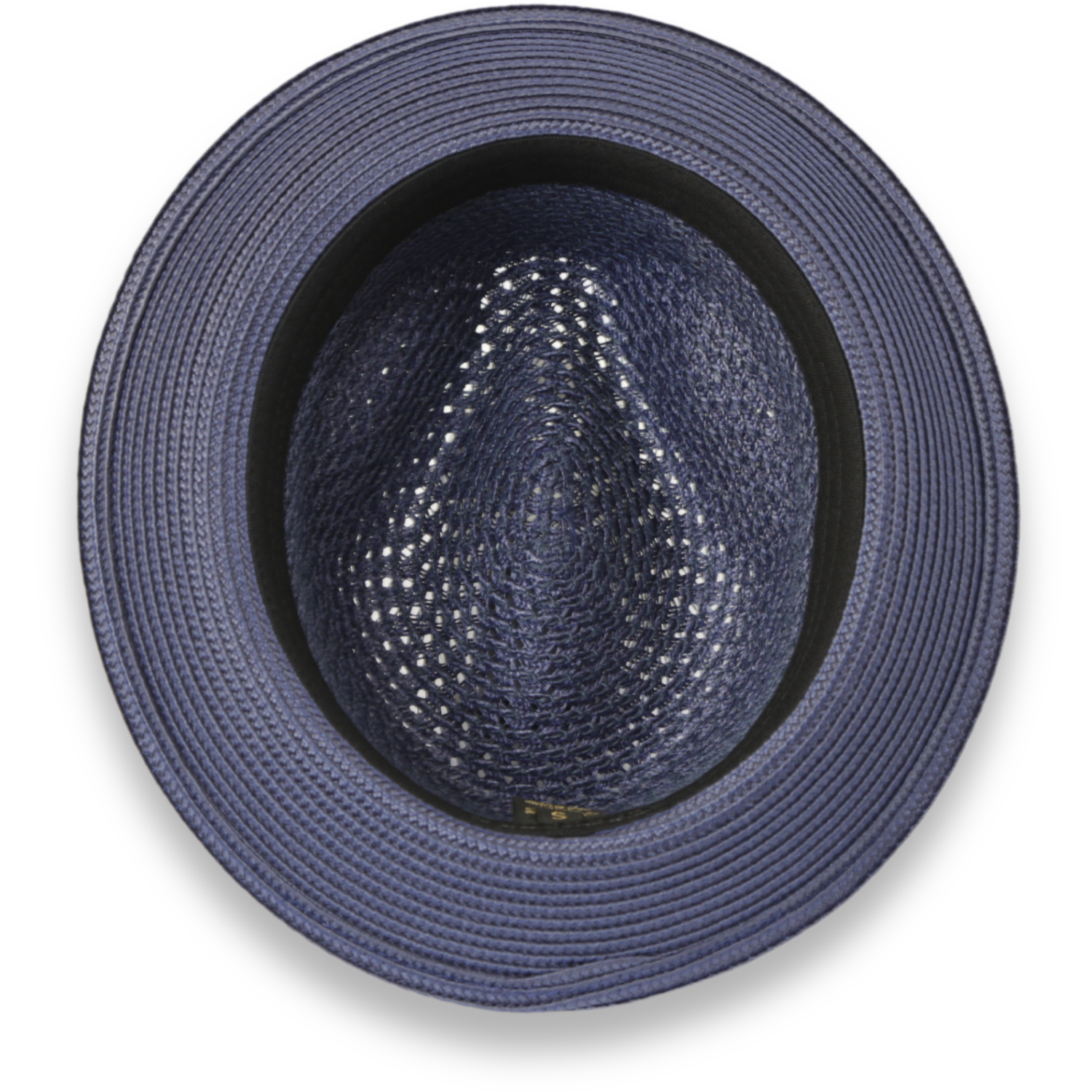 Castor Crushable Straw Hat Fedora in Navy by Ferrecci USA