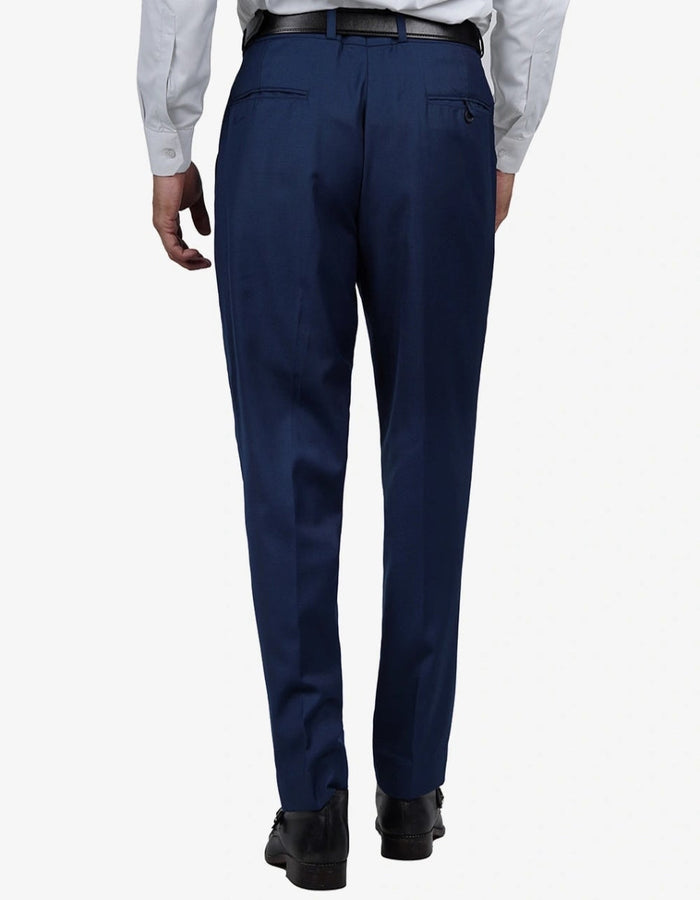 Mens Blue 3 Piece Wedding Vollmer Peak Lapel Suit by USA Men's Outlet