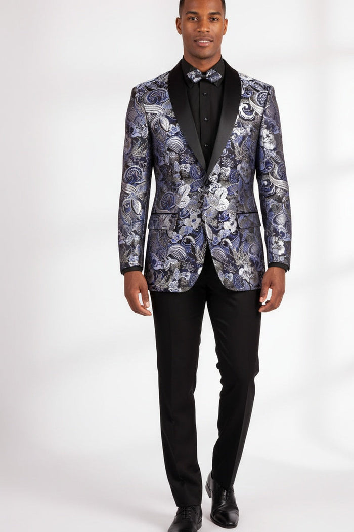 Navy Tuxedo Jacket