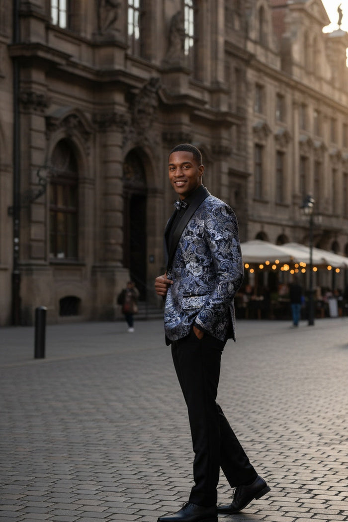 Navy Tuxedo Jacket