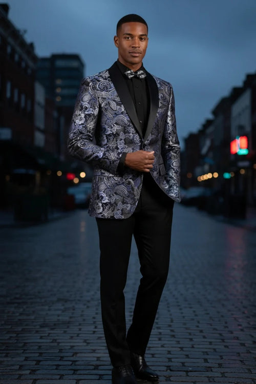Navy Tuxedo Jacket