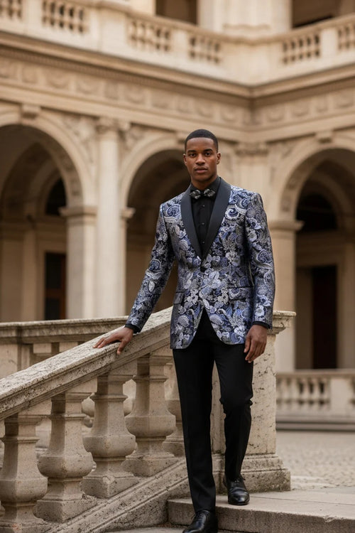 Navy Tuxedo Jacket