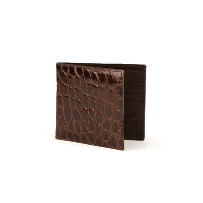 Ferrini Alligator Billfold Wallet Nicotine by Ferrini USA