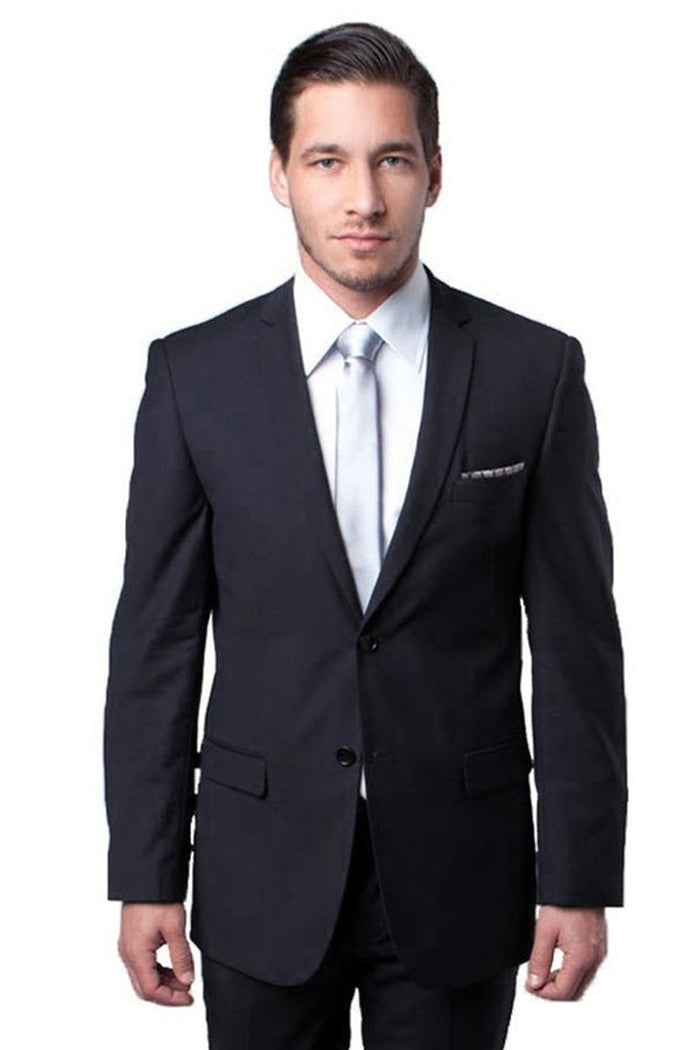 Men's Charcoal Grey Slim Fit Suit for Weddings