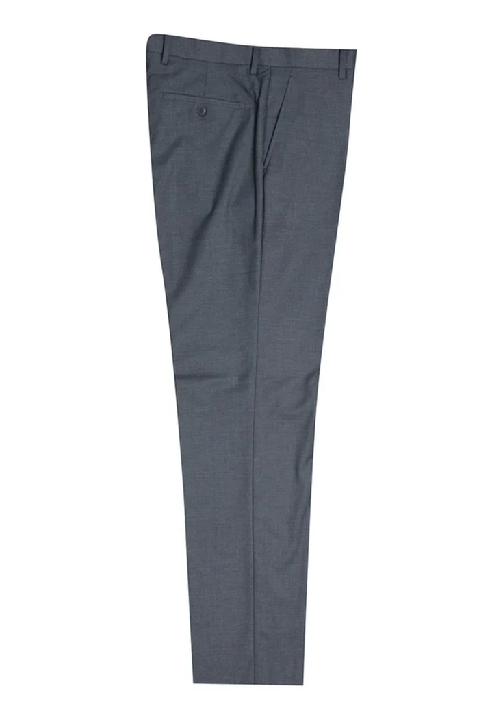 Designer Gray Prom Tuxedo - Grey Wedding Stacy Adams Vested Suit PROMTUXEDO