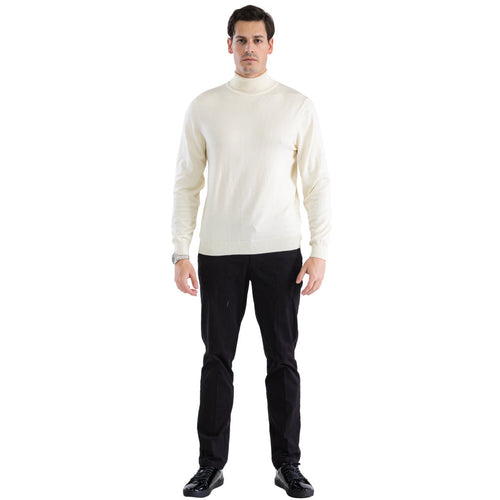 MENS OFF-WHITE PULLOVER TURTLENECK SWEATER USA Men's Outlet