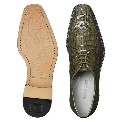 Chapo Exotic Crocodile Hornback Oxfords by Belvedere Shoes