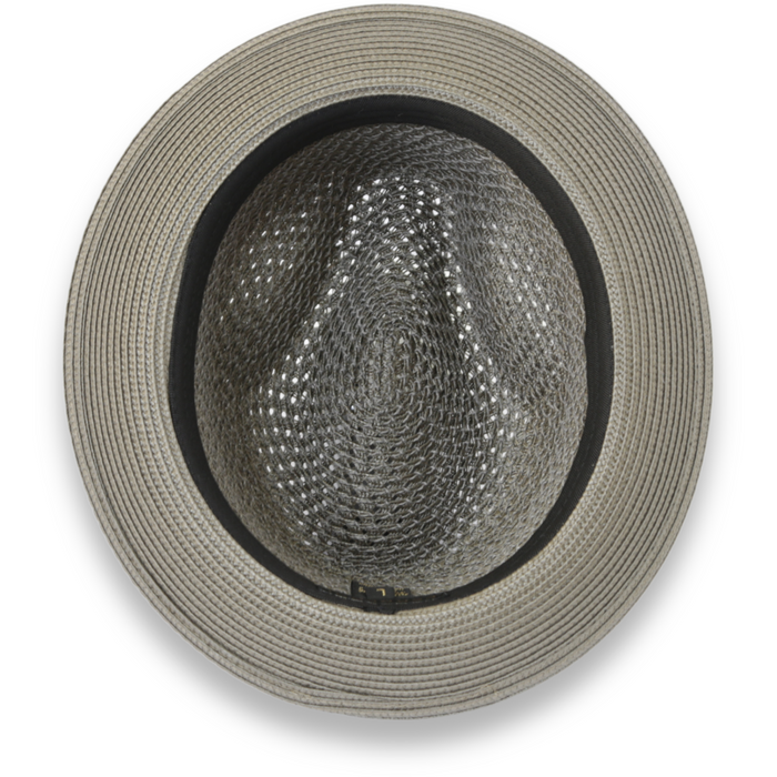 Castor Crushable Straw Hat Fedora in Olive by Ferrecci USA