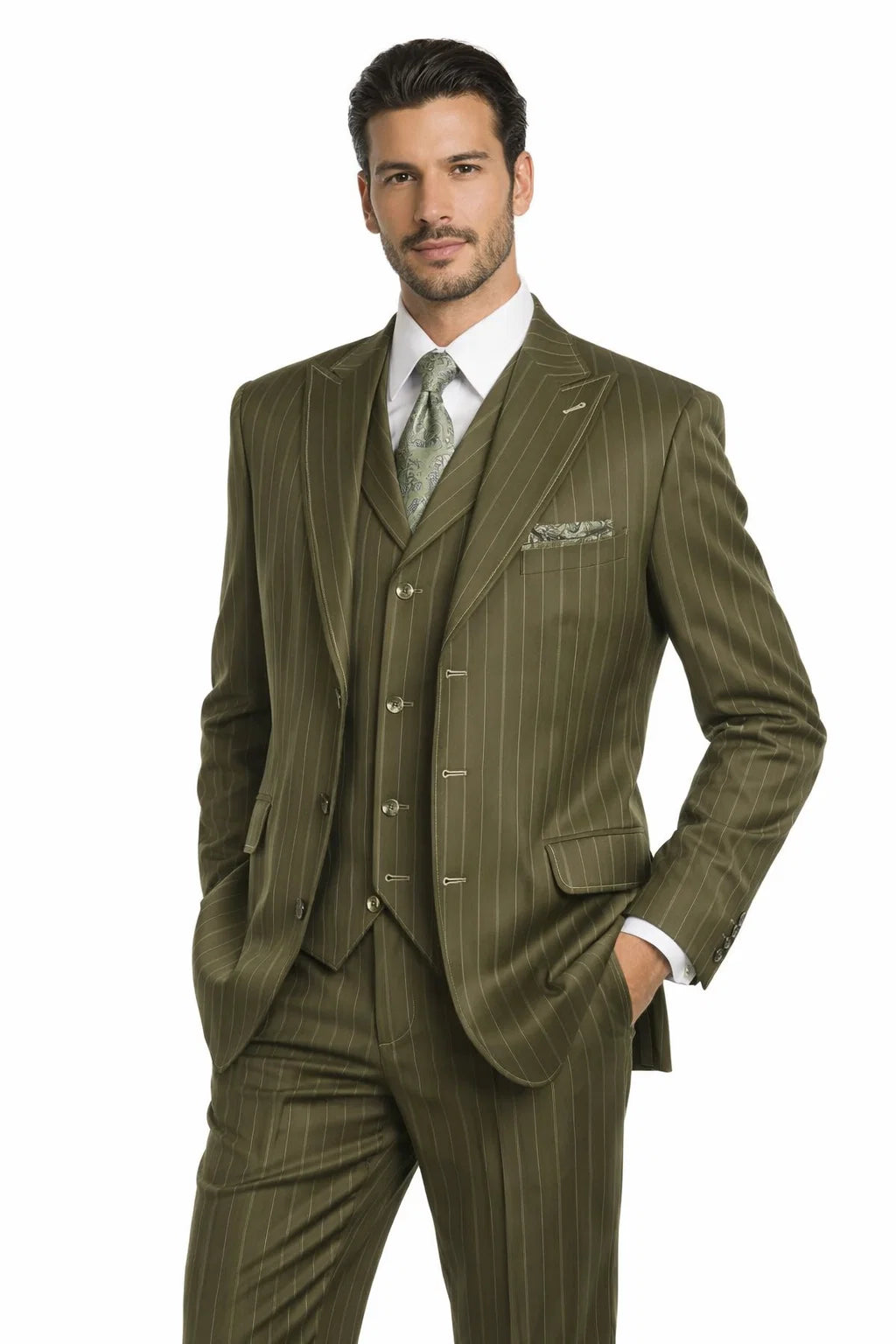 Olive Green Fashion 3-Piece Set