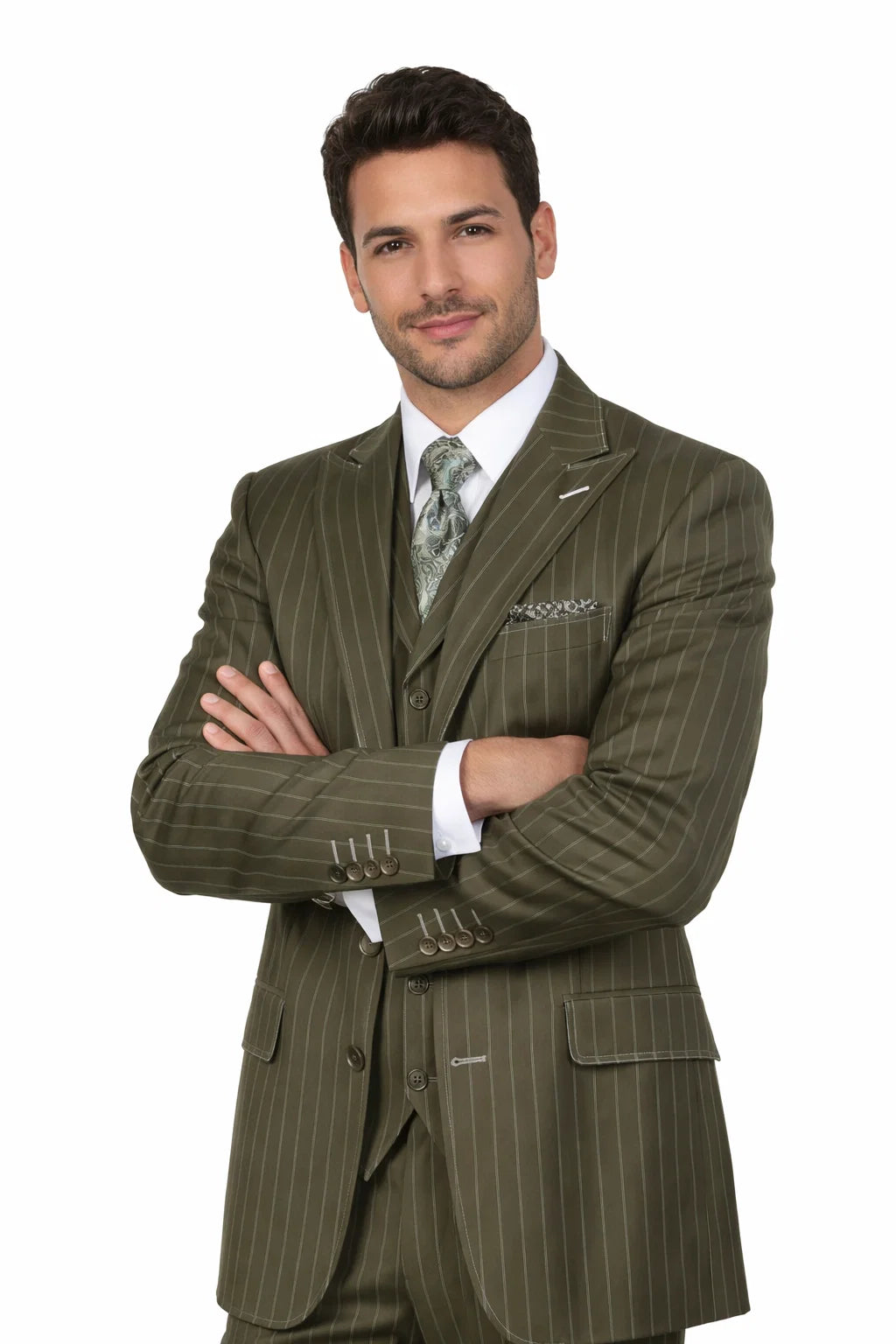 Olive Green Fashion 3-Piece Set