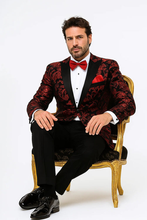 One-Button Modern Fit Velvet Tuxedo Jacket