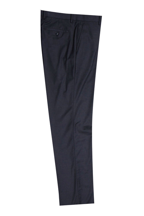 Men's Charcoal Grey Vested 2-Button Stacy Adams Suit