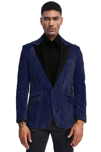 Men's Turquoise Velvet Tuxedo Jacket by Tazio Suits