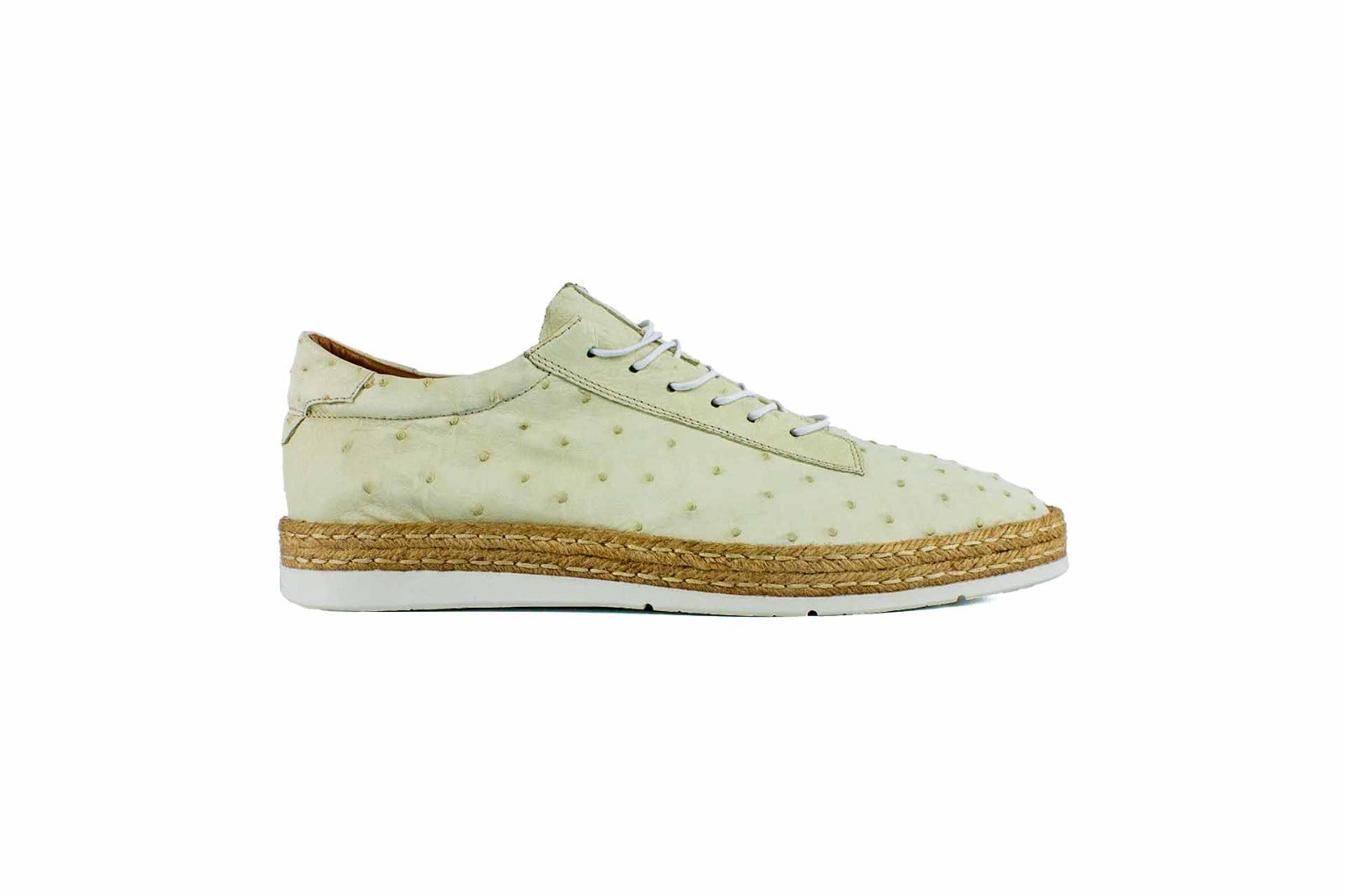 P010 Monaco Genuine Ostrich Sport- Bone
