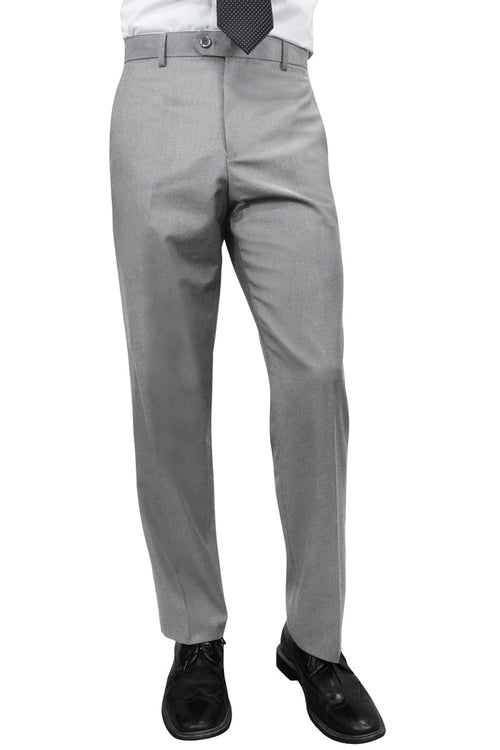 Men's Slim Fit Grey Wool Dress Pant from Statement Suits