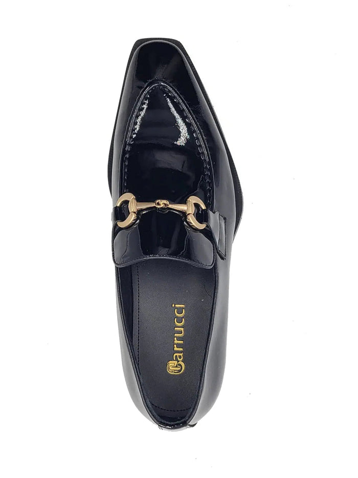 Carrucci Patent Leather Buckle Loafer