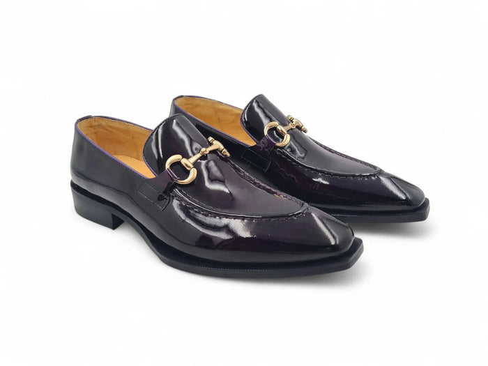 Carrucci Patent Leather Buckle Loafer
