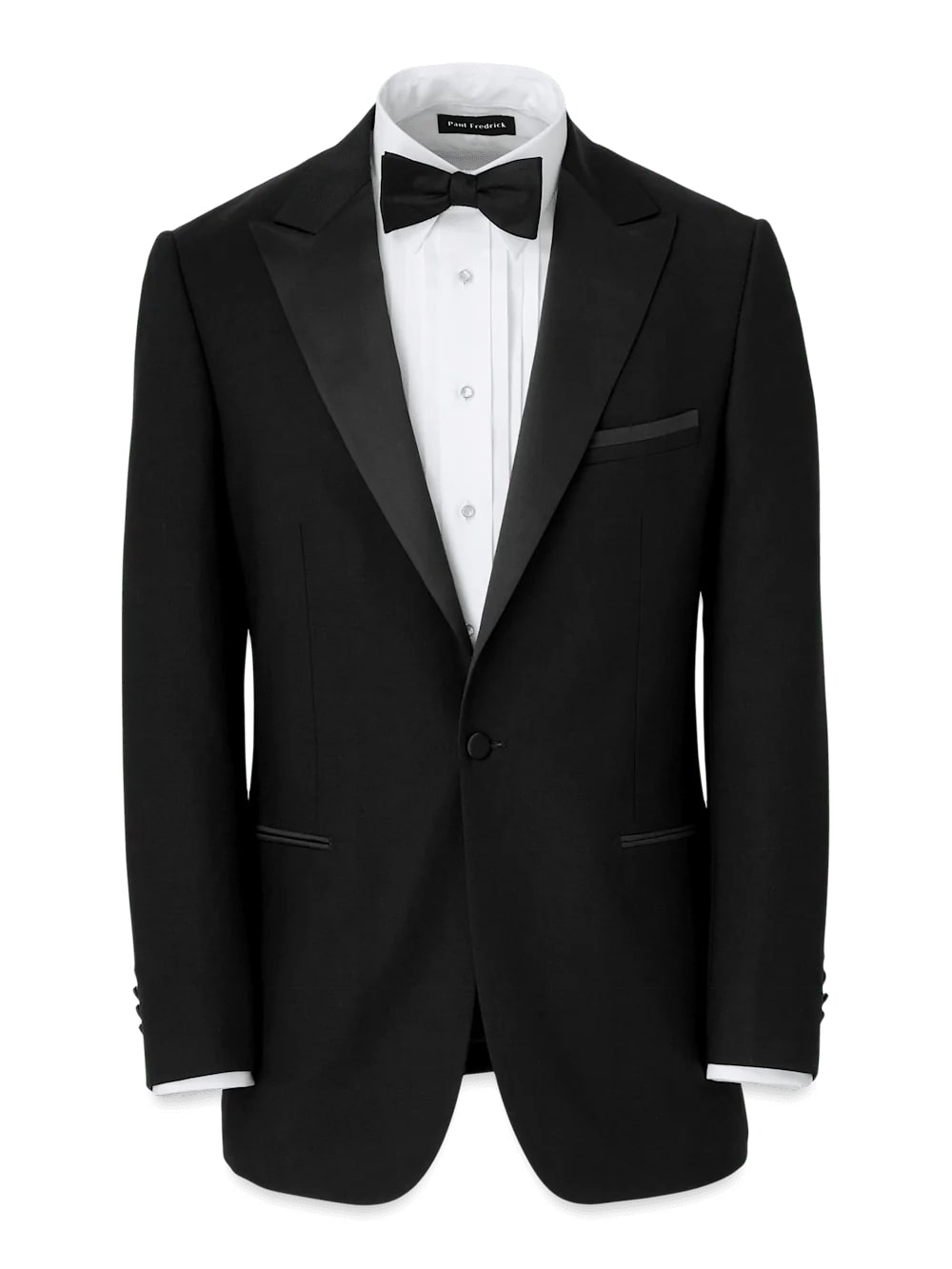 Mens Single Breasted Peak Lapel Tuxedo Jacket Black – SuitUSA