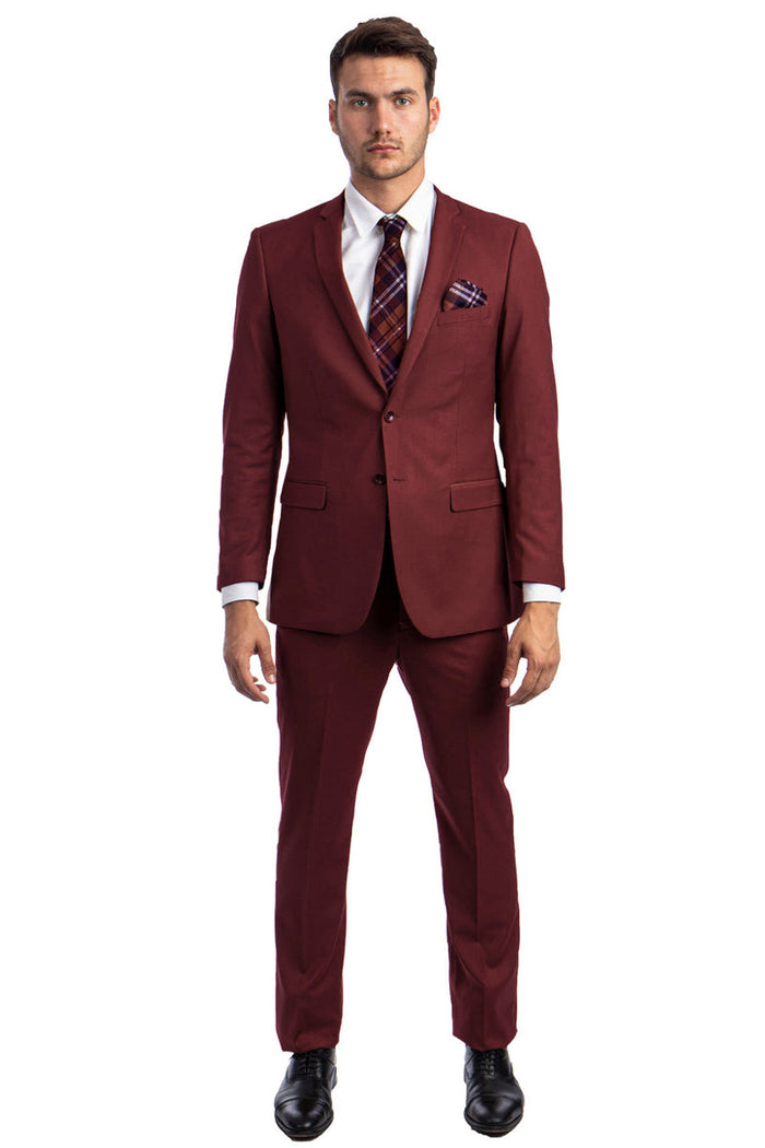 Men's Summer Linen Suit in Baby Blue by Tazio Suits