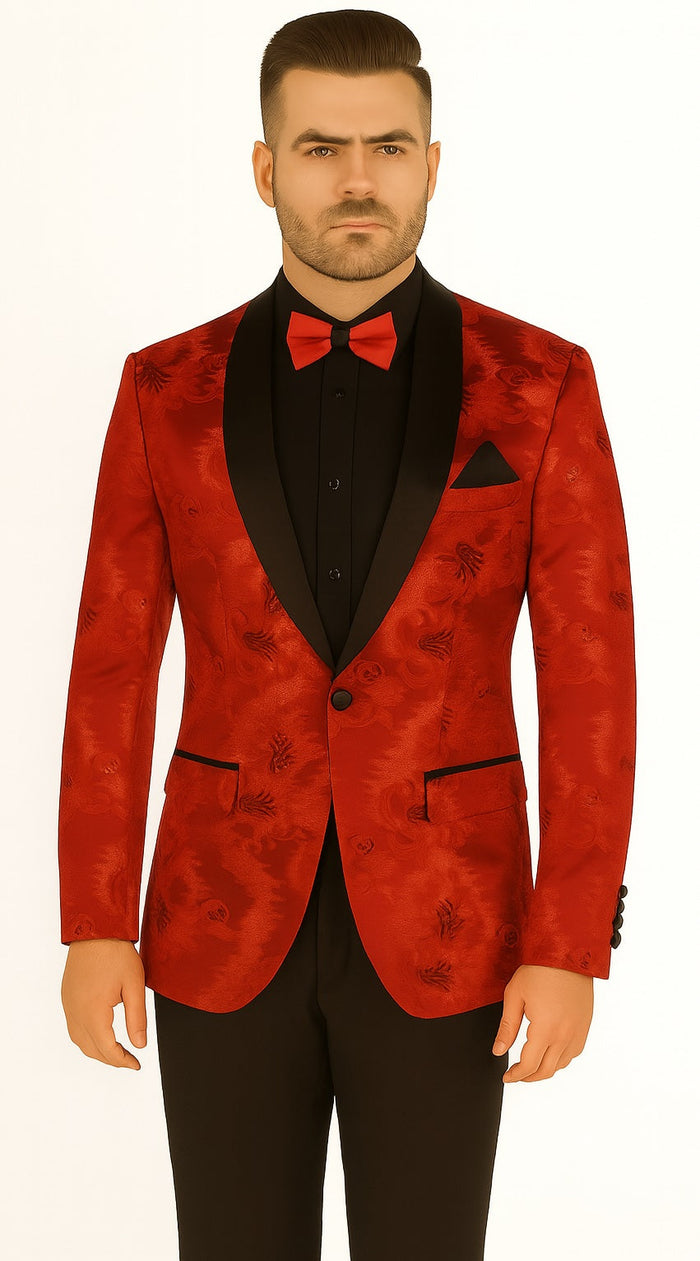Royal Blue Slim Sequin Jacket: A Classy Menswear Look for Special Events by Vinci