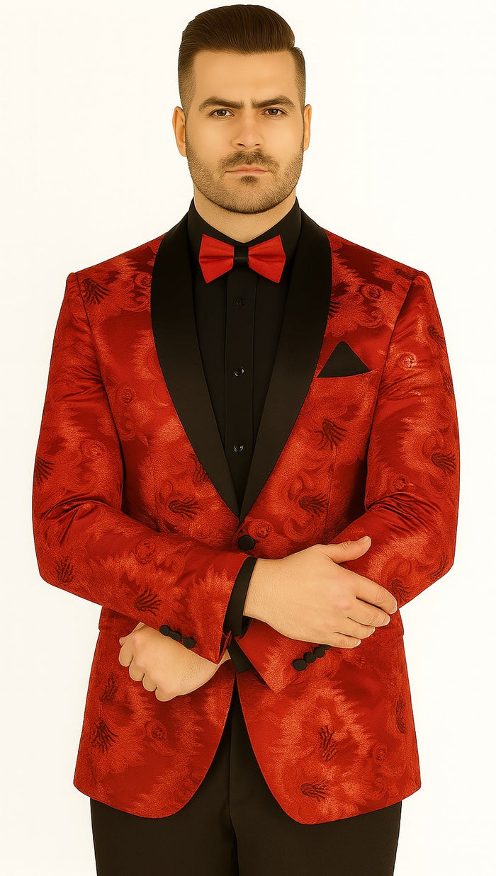 Royal Blue Slim Sequin Jacket: A Classy Menswear Look for Special Events by Vinci