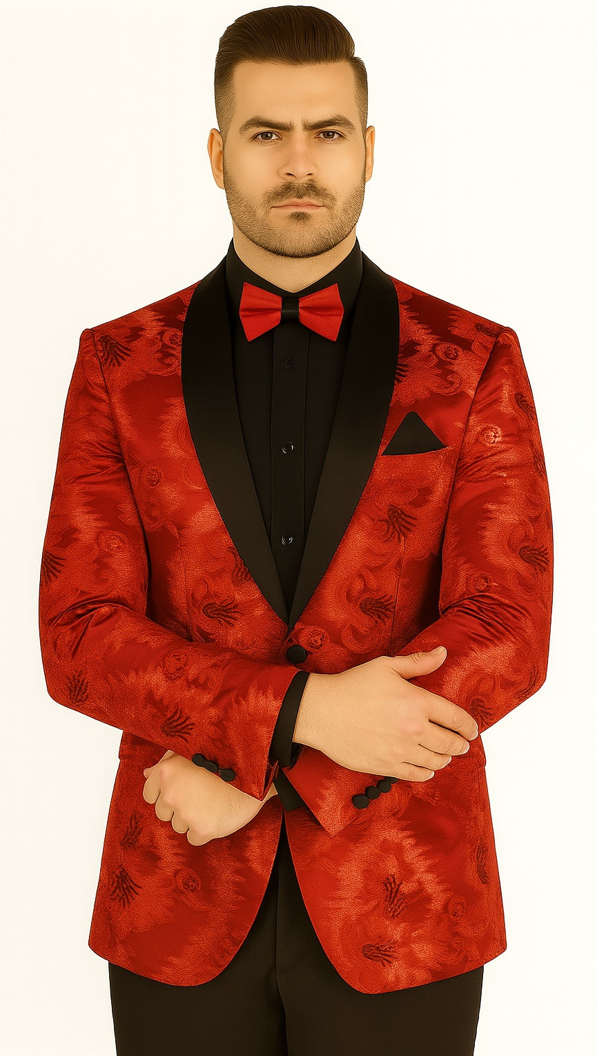 Royal Blue Slim Sequin Jacket: A Classy Menswear Look for Special Events by Vinci