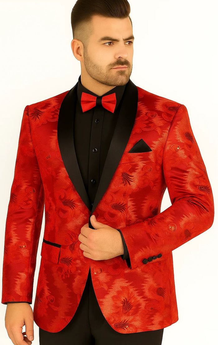 Royal Blue Slim Sequin Jacket: A Classy Menswear Look for Special Events by Vinci