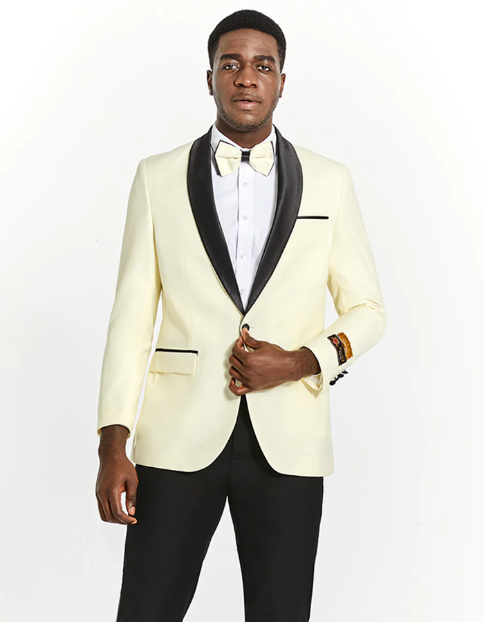 White Prom Suit - White Prom Tuxedo Suits - White Wedding Tuxedo Dinner Jacket