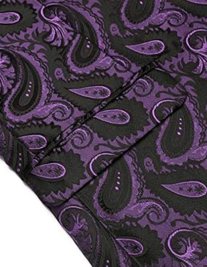 Mardi Gras Purple Tuxedo Dinner Jacket - Purple Paisley Blazer by Menssuitsatlantain