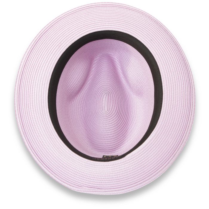 Tapa Crushable Straw Hat Fedora in Purple by Ferrecci USA