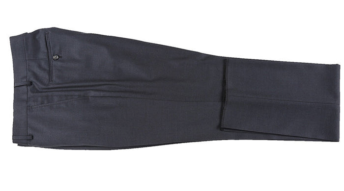 Half Canvas Wool Dress Suit Modern Fit 2 Piece in Charcoal by Rivelino
