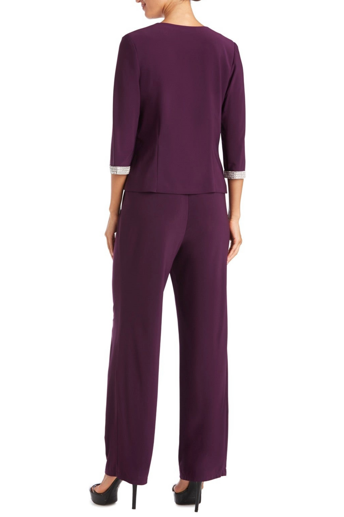 RM Richards Embellished 3-Piece Jacket Dress