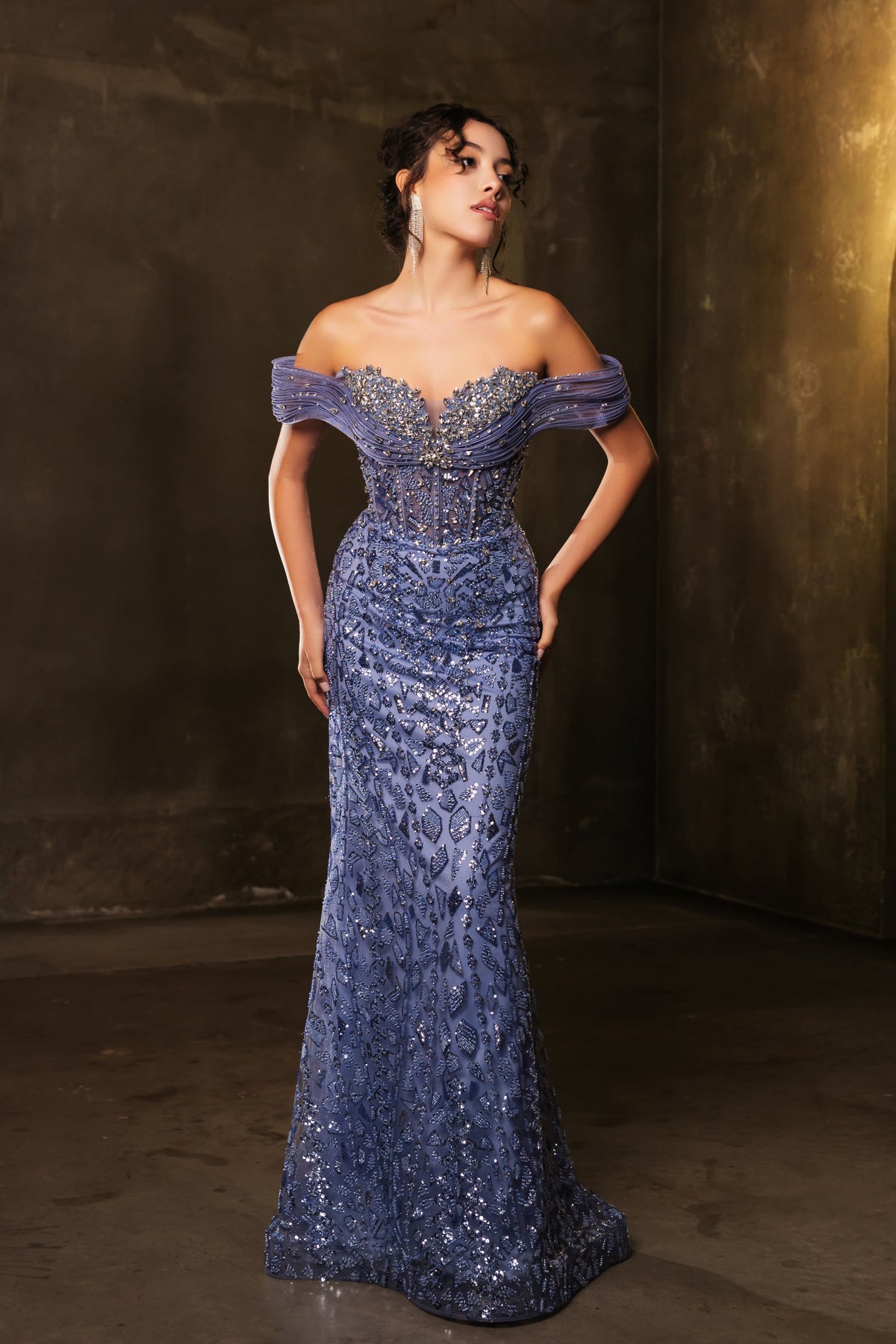 Evening Dress Sweetheart Off The Shoulder Mermaid Prom Gown By RQ8191-New Collection