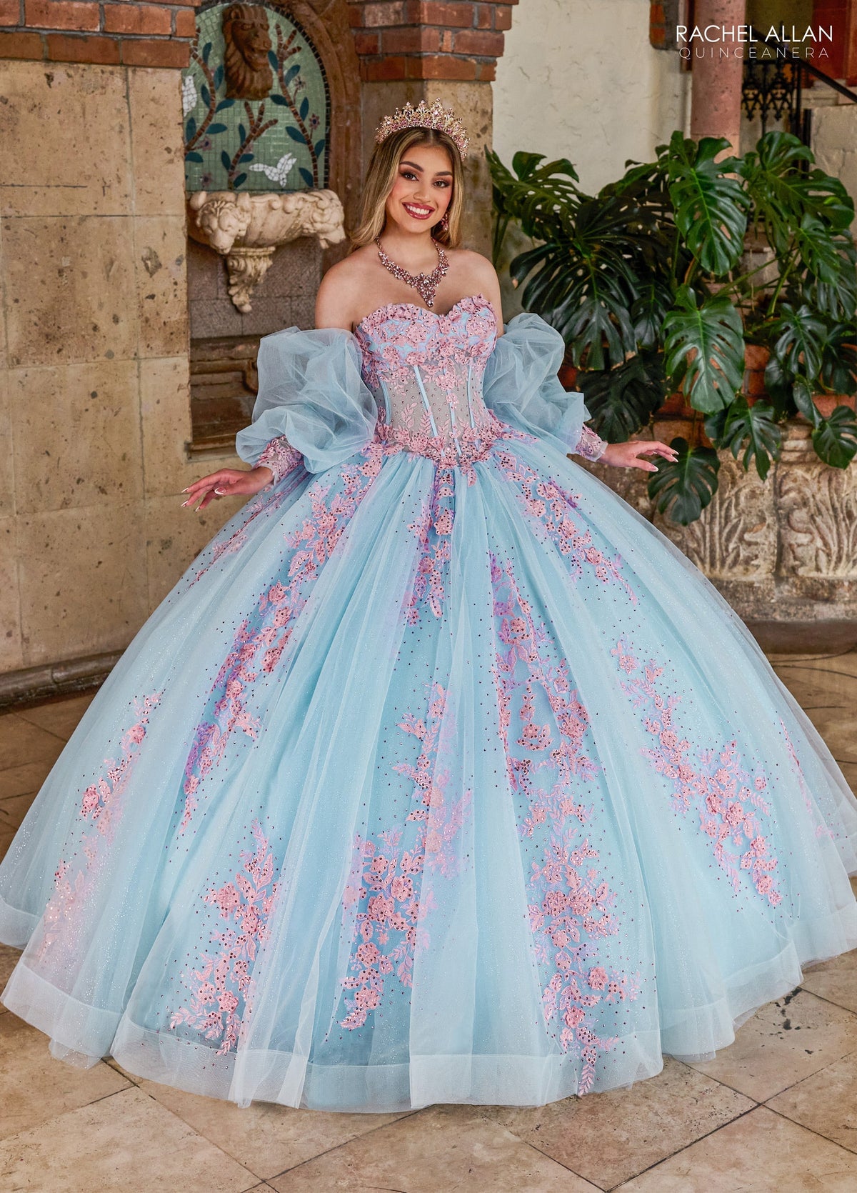 Rachel Allan RQ1140 Strapless Corset Quinceanera Dress
