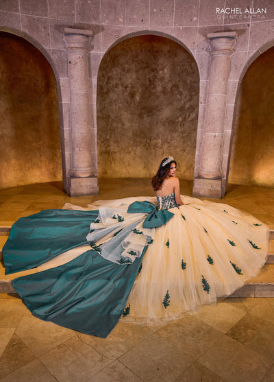 Rachel Allan RQ1152 Strapless Bow Quinceanera Dress