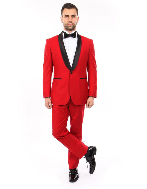 Red Prom Suit - Red Prom Tuxedo Suits - Red Wedding Tuxedo
